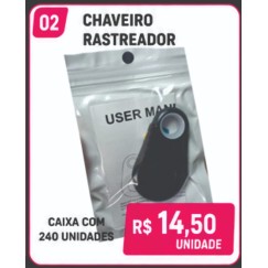 Chaveiro Localizador Rastreador Personalizado – Caixa com 360 Unidades | Brinclass