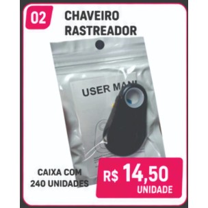 Chaveiro Localizador Rastreador Personalizado – Caixa com 360 Unidades | Brinclass