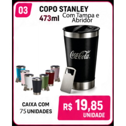 Copo Térmico 500ml Estilo Stanley Personalizado – Caixa com 75 Unidades | Brinclass Copo Térmico 500ml Estilo Stanley Personalizado – Caixa com 75 Unidades | Brinclass