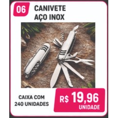 Canivete Multifuncional 10 em 1 Personalizado – Caixa com 240 Unidades | Brinclass