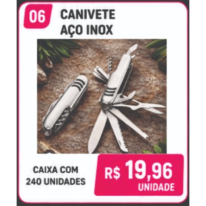 Canivete Multifuncional 10 em 1 Personalizado – Caixa com 240 Unidades | Brinclass