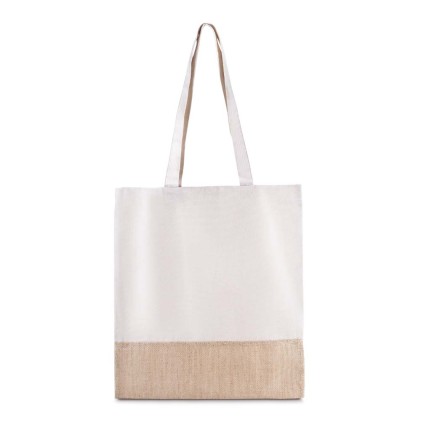 Sacola em algodão e juta 220g/m² (42x38cm) Personalizado