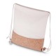 Sacola/mochila em algodão e cortiça 140g/m² (39x37x8,5cm) Personalizado