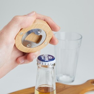 Abridor de Garrafa Bambu Personalizado Abridor de Garrafa Bambu Personalizado