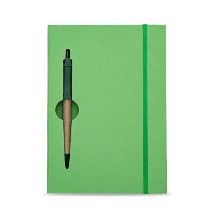 Bloco de Anotação Ecológico Com Caneta