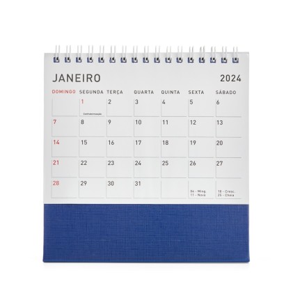 Calendário de Mesa 2026 Personalizado