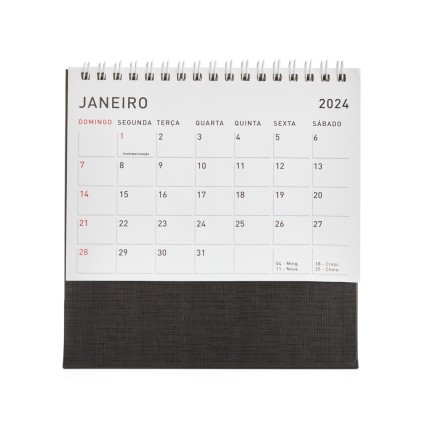 Calendário de Mesa 2026 Personalizado