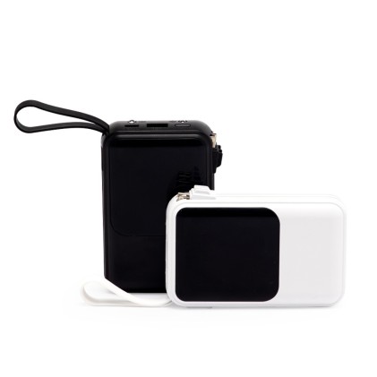 Power Bank 10.000mAh com Lanterna e Multissaídas Personalizado Power Bank 10.000mAh com Lanterna e Multissaídas Personalizado