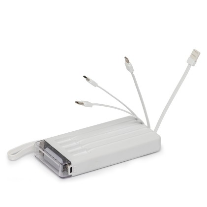 Power Bank 10.000mAh com Lanterna e Multissaídas Personalizado Power Bank 10.000mAh com Lanterna e Multissaídas Personalizado