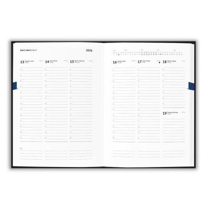 Agenda B5 2026 em PU à base de água Personalizada