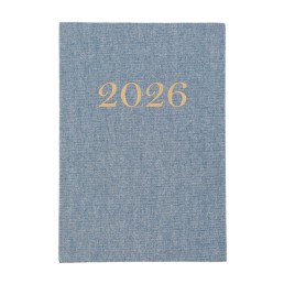 Agenda Diária 2026 Linho Personalizada 