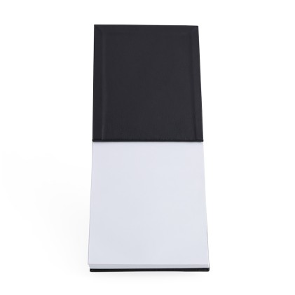 Bloco de Anotações em Couro Sintético e Porta Caneta Personalizado