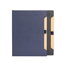 Caderneta Couro Sintético Promocional com Logo