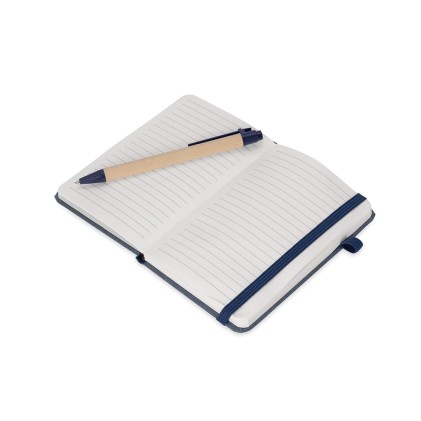 Caderneta Palha de Trigo com Caneta Personalizada