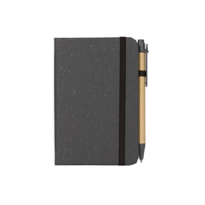 Caderneta Palha de Trigo com Caneta Personalizada