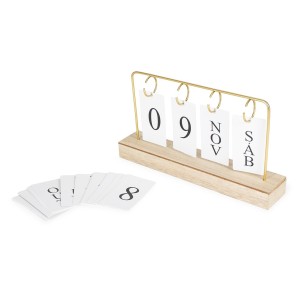 Calendário Permanente MDF com Alça de Ferro Personalizado