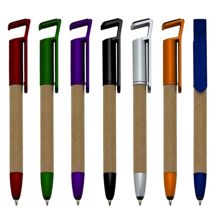 Caneta Ecológica Touch Com Suporte Para Celular Personalizada