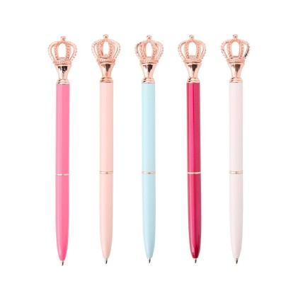 Caneta Metal Coroa Personalizada com Logotipo