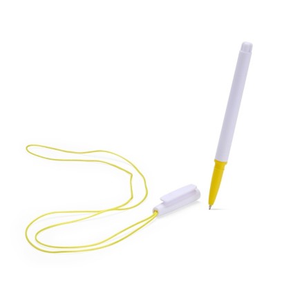 Caneta Plástica Com Cordão Personalizada