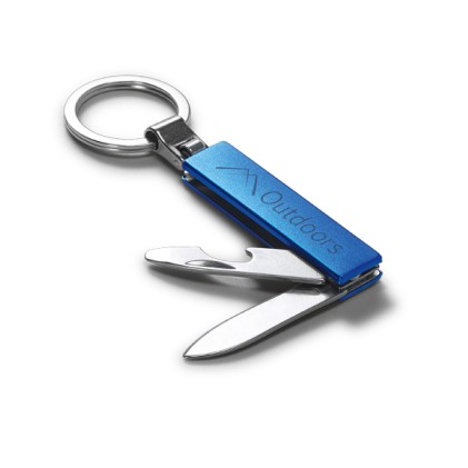 Chaveiro de Metal Com Canivete