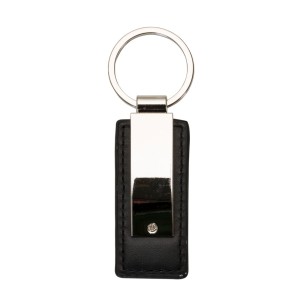 Chaveiro Metal com Couro Promocional