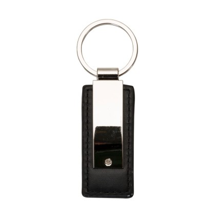 Chaveiro Metal com Couro Promocional