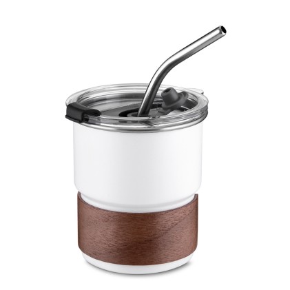 Copo em Inox Com Canudo Personalizado