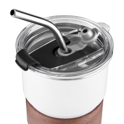 Copo em Inox Com Canudo Personalizado