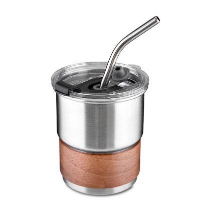 Copo em Inox Com Canudo Personalizado
