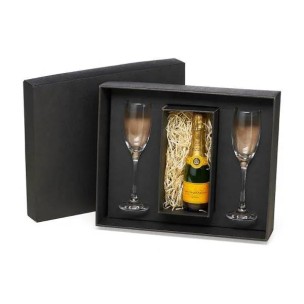 Jogo De Taças De Vidro p/Champagne Personalizado