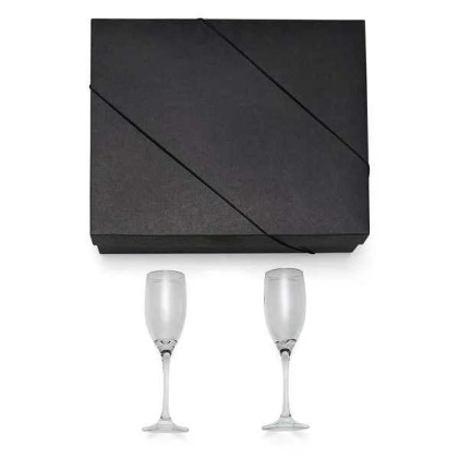Jogo De Taças De Vidro p/Champagne Personalizado