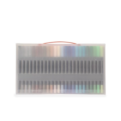 Kit Canetinhas Ponta Dupla Com 100 Cores Personalizado