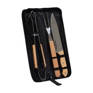 Kit Churrasco 3 Peças Personalizado com Logotipo