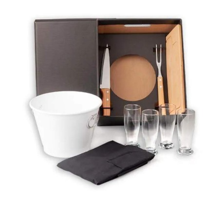 Kit Churrasco com Balde 9 Peças Personalizado 