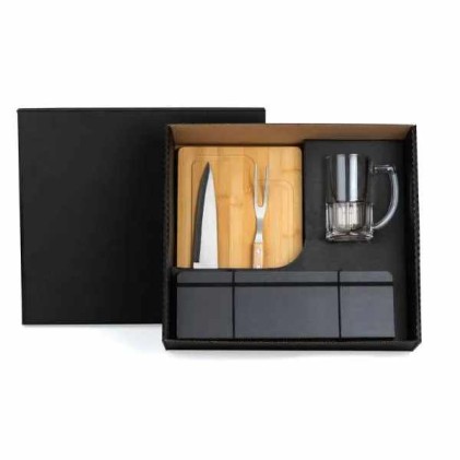 Kit Churrasco Com Caneca - 5 Pçs Personalizado 