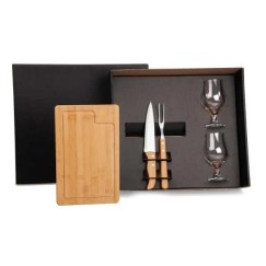 Kit Churrasco com Copos 5 Peças Personalizado 