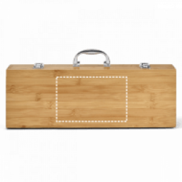 Kit Churrasco Com Maleta Bambu Personalizado