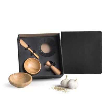 Kit Cumbuca e Amassador de Temperos Personalizado