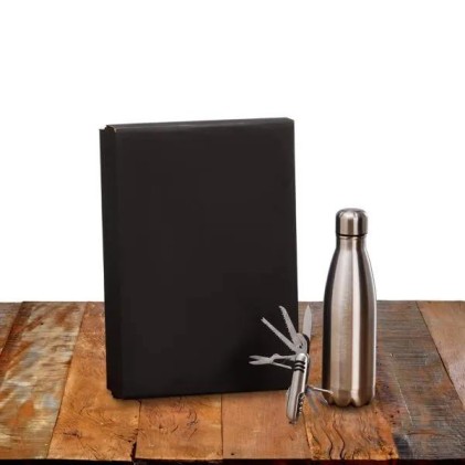 Kit Garrafa E Canivete 11 Funções para Brindes