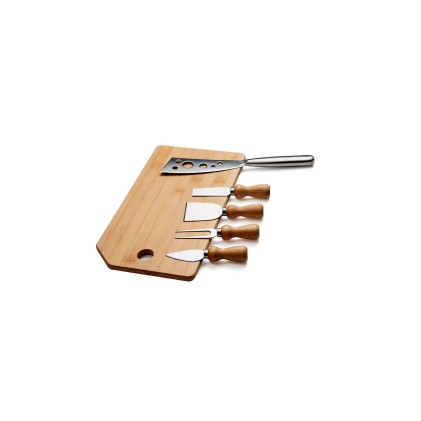 Kit para Queijo Em Bambu / Inox Oregon Personalizado