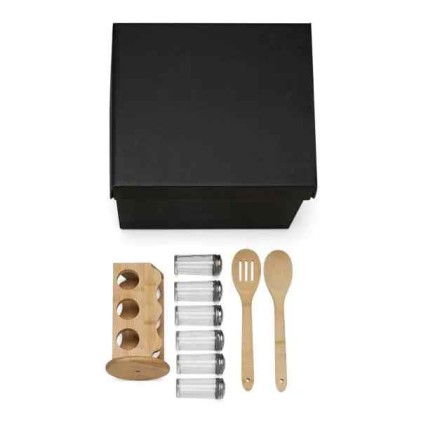 Kit Porta Condimentos e Colheres Personalizado