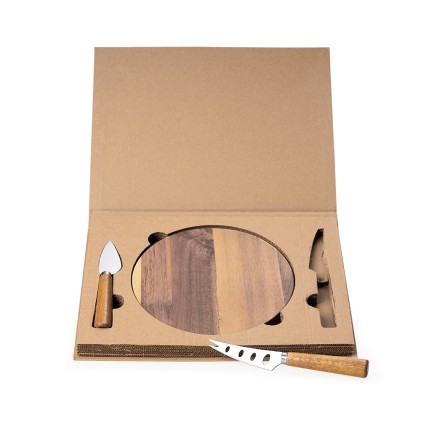 Kit Queijo 3 Peças para Brindes Personalizado com Logo Kit Queijo 3 Peças para Brindes Personalizado com Logo
