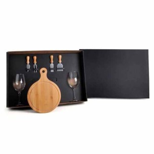 Kit Queijo e Vinho 7 Peças Promocional