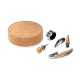 Kit Vinho Com Estojo de Cortiça Personalizado Kit Vinho Com Estojo de Cortiça Personalizado