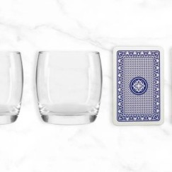 Kit Whisky com Baralho e Copos Personalizado 