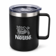 Caneca Térmica em Aço Inoxidável 350ml com Alça e Tampa Personalizada