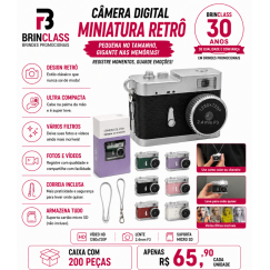 Câmera Digital Miniatura Retrô HD Personalizada