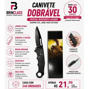 Canivete Dobrável Tático em Aço Inoxidável Personalizado