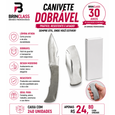 Canivete Dobrável em Aço Inoxidável Personalizado