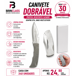 Canivete Dobrável em Aço Inoxidável Personalizado